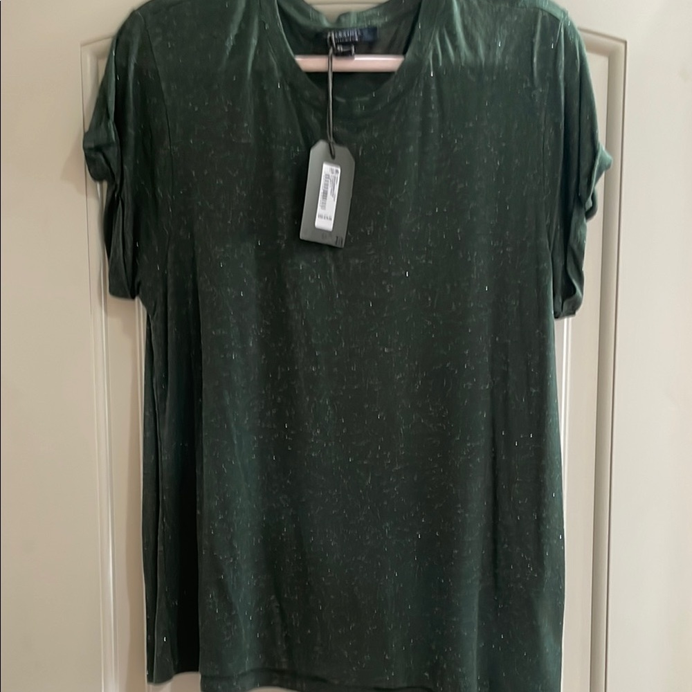 Green shimmery top